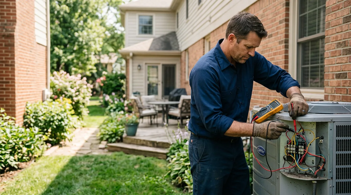 HVAC technician working near Mapleton Depot, PA